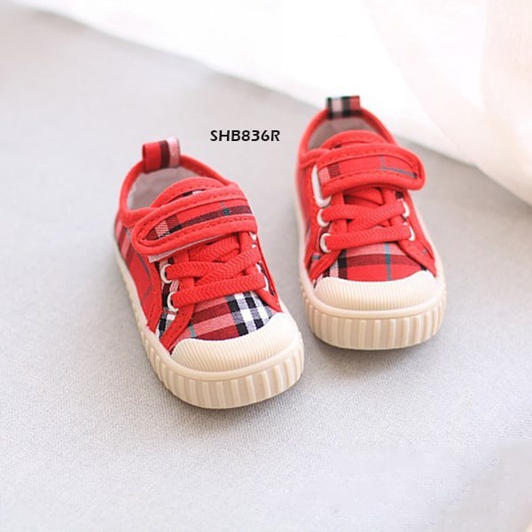 SPK49 SEPATU ANAK WALKER SHOES BURBERRY RED