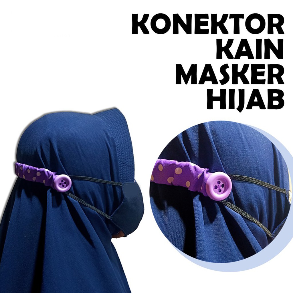 ✅COD Conector Connector Konektor Tali Pengait Masker Hijab