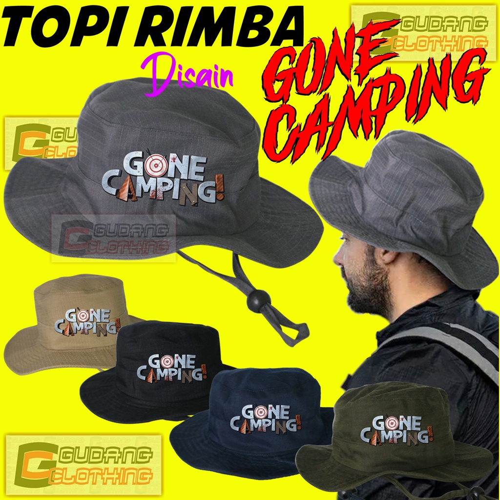 Topi Bucket Rimba Gone Camping Bucket Outdoor Travel Topi Bucket Rimba Gone Camping Topi Gunung Pria