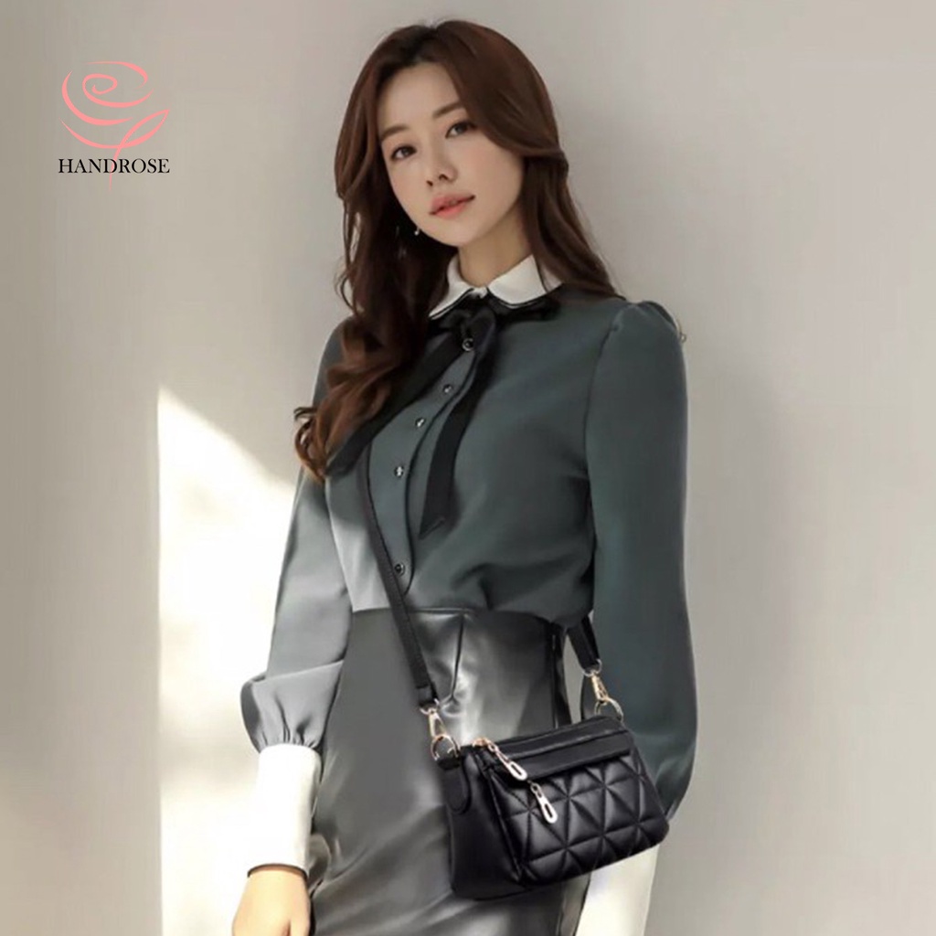 Handrose - Tas Wanita Terbaru / Tas Selempang Wanita / Tas Slempang Korea / Slingbag Wanita PU Leather HR 039