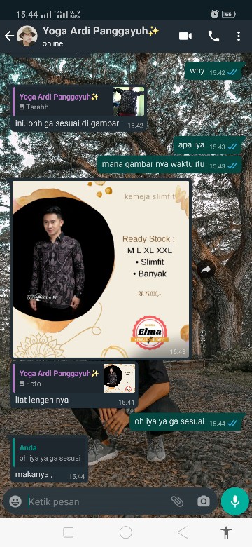 Kemeja Batik Pria Lengan Pjg Size M L Xl Xxl Bswart Batik Hrb026 Kenongo Hem Panjang Padi