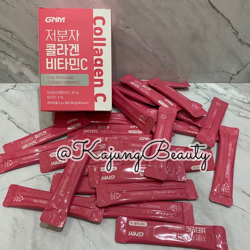 1 sachet GNM Low Molecular Fish Collagen + Vitamin C + Pomegranate 2g korea