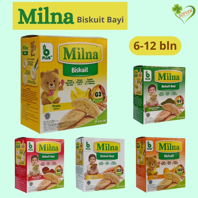 

Milna Biskuit Bayi 130g Camilan Bergizi Sebagai Makanan Pendamping ASI (MPASI) Cemilan Anak Usia 6 Bulan