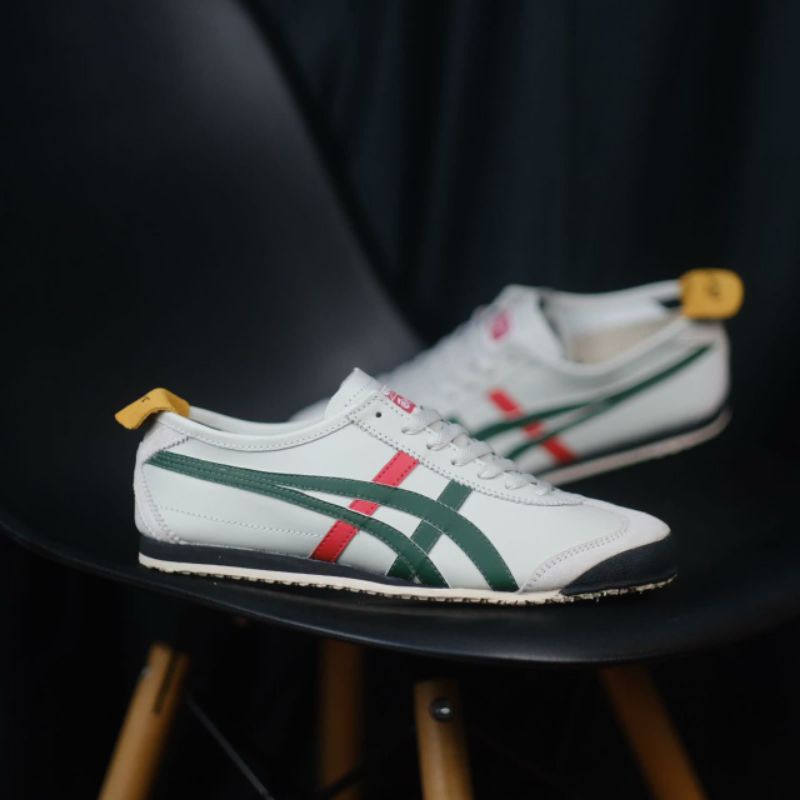 sepatu onitsuka tiger mexico 66 white green red original BNWB