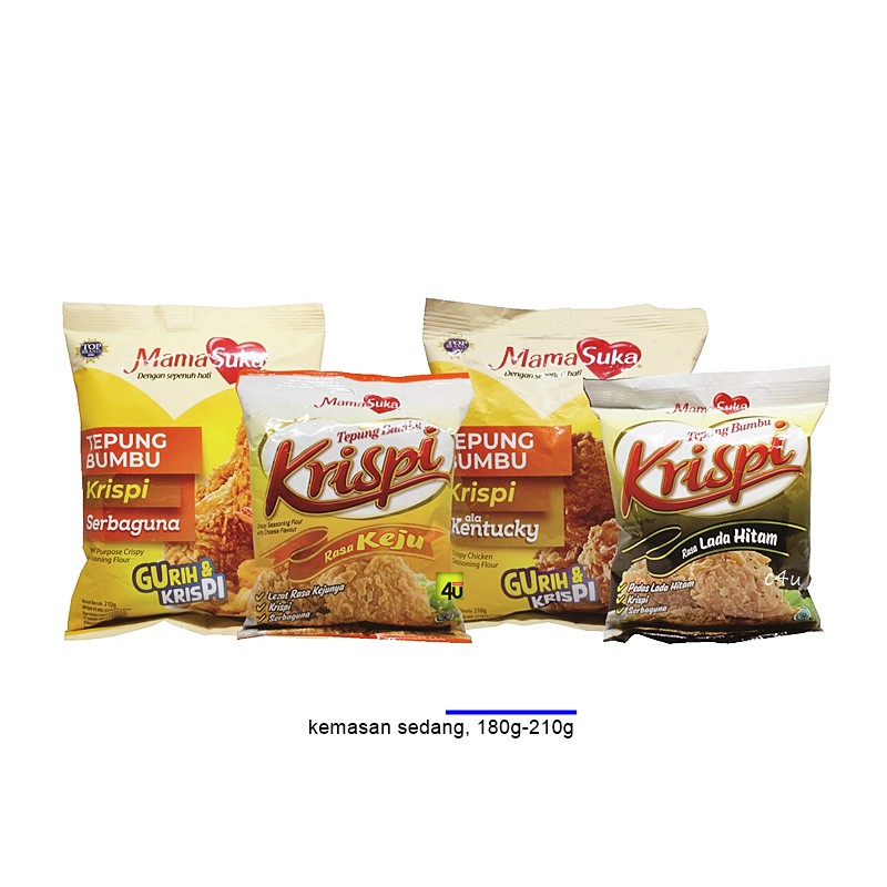 

Mamasuka Tepung Bumbu KRISPI - Kemasan Sedang