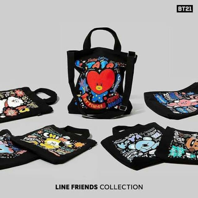 Original BT21 Black Eco Bag
