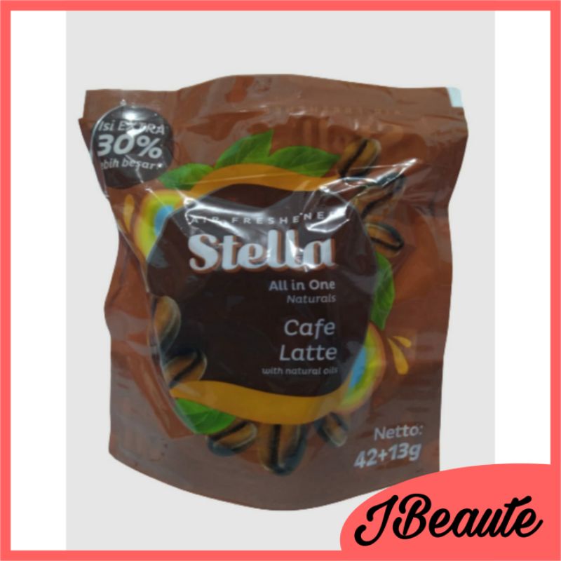 EXTRA 30% Stella all in one caffe latte 42gr +13gr pengharum ruangan serbaguna kopi gantung