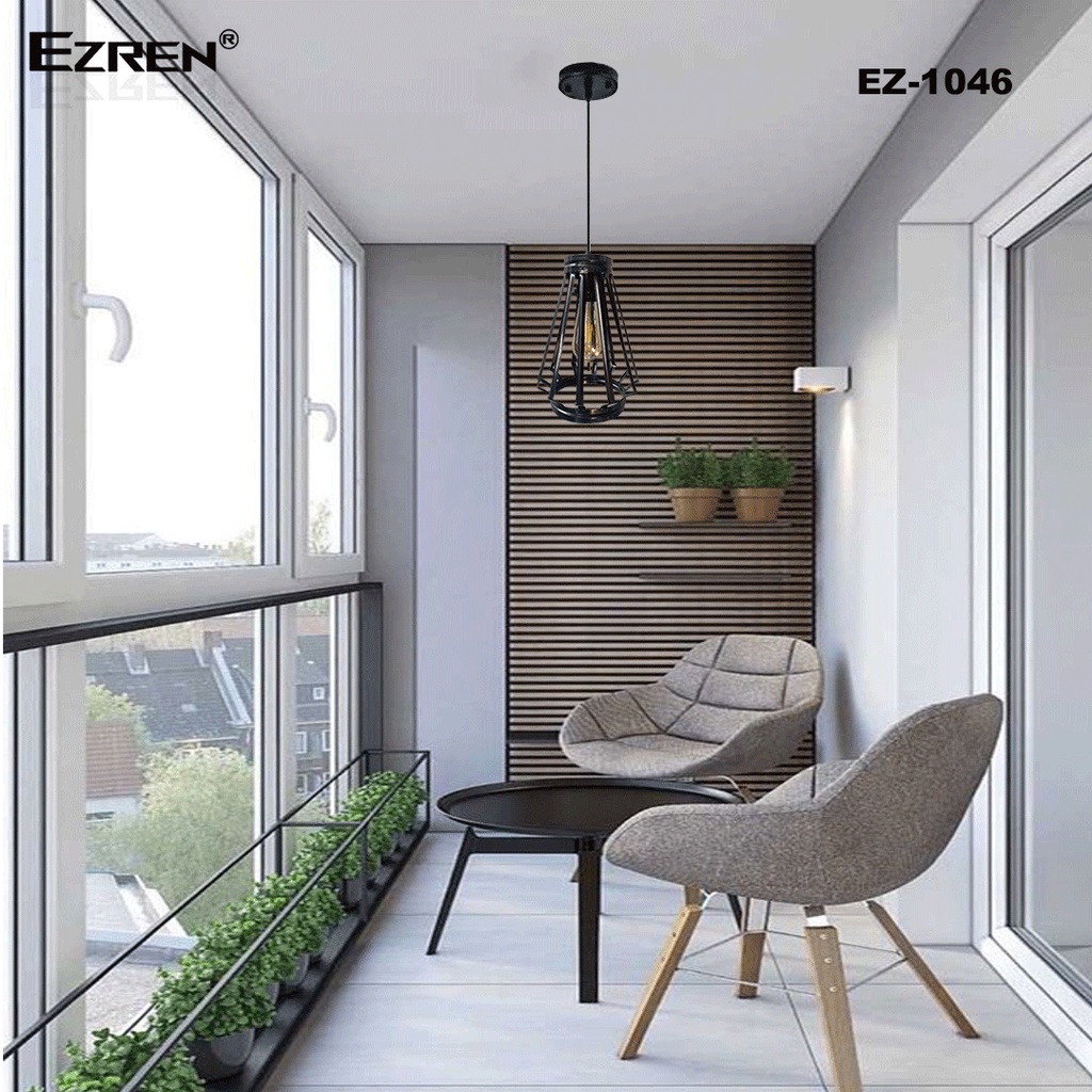 Ezren EZ-1046 Lampu Gantung Dekorasi Balkon Rumah &amp; Tanaman