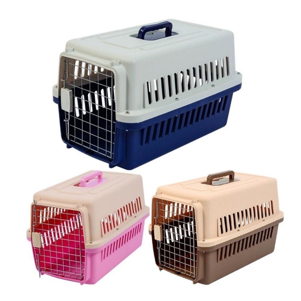 PET CARGO KANDANG KUCING BERBAGAI MACAM WARNA PINTU BESI PET TRAVEL PET CARRIER KUCING ANJING KELINCI FEZONE