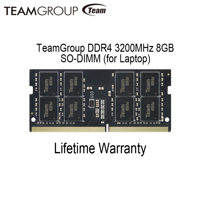 TeamGroup DDR4 3200MHz 8GB Sodimm for Laptop / Team Memory DDR4 3200 8GB