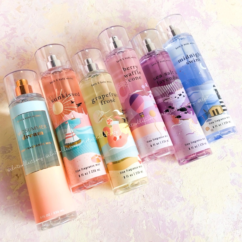 BBW Bath & Body Works - Summer Escape Collections Body Mist // Berry Waffle Cone