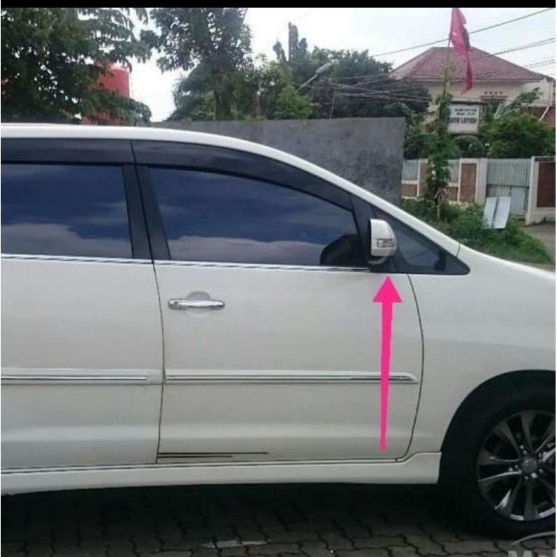 COVER SPION CHROME TOYOTA INNOVA TYPE V 2011-2013