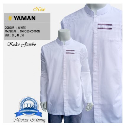Baju Koko Pria jumbo Big size Koko Yaman