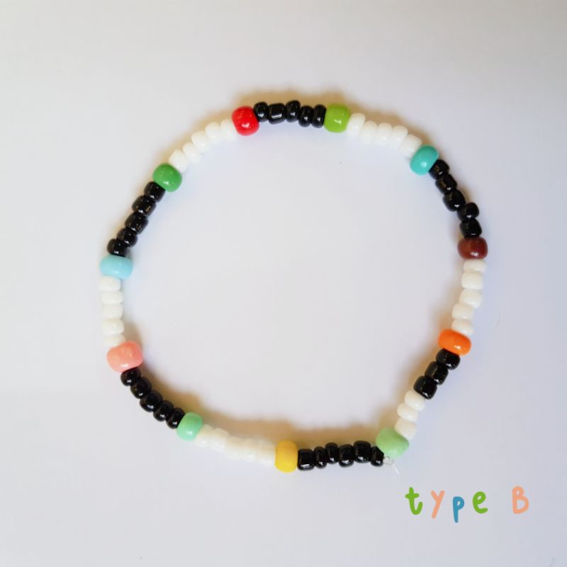 gelang kpop / gelang korea / colorful smiley bracelet / gelang smiley / gelang smile /gelang manik