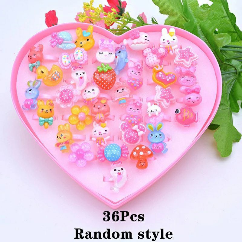 (36 PC)CINCIN ANAK BOX LOVE KARAKTER/CINCIN ANAK