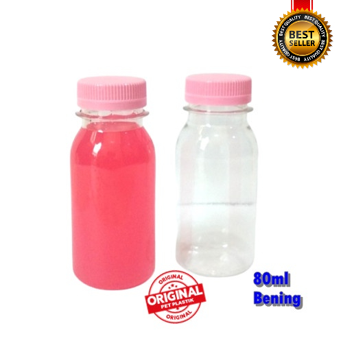 80ml botol jelly PET plastik botol sirup botol obat