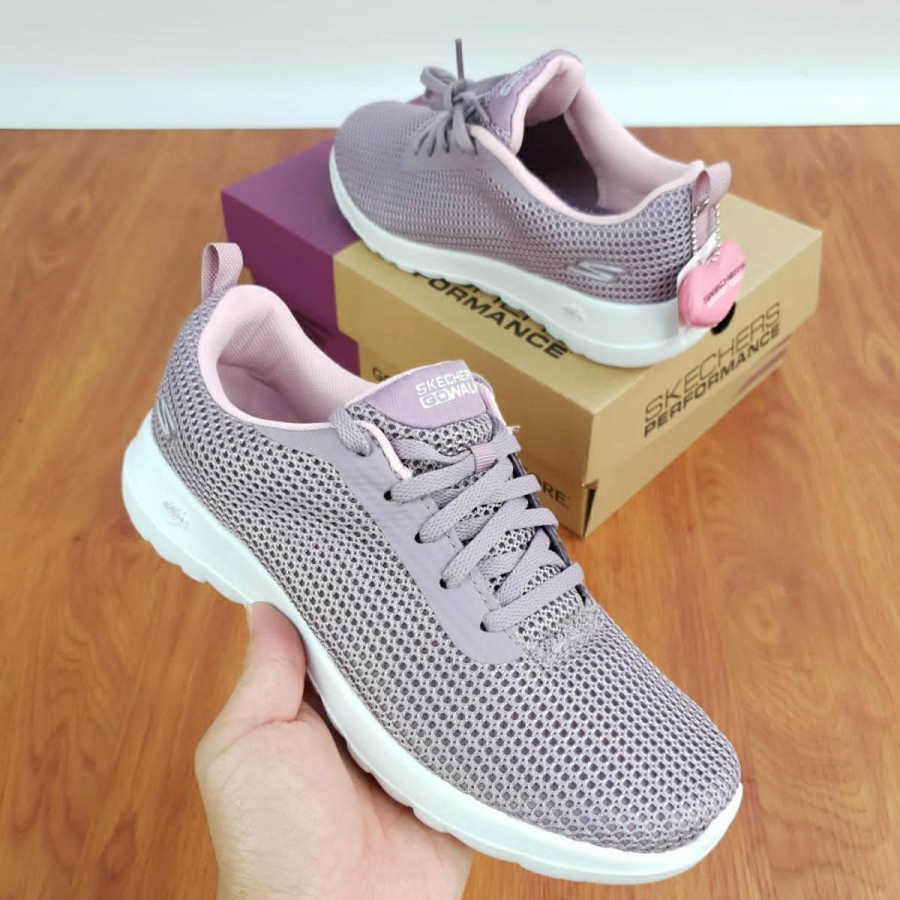 Skechers Skechers Wanita Sepatu skechers Original skechers gowalk Joy Centerpiece Tali Sepatu Wanita Skecher Sketcher  Skechers Gowalk Joy Center Piece Sepatu Skechers Wanita Tali Sneakers wanita tali Skechers Original Skechers Murah