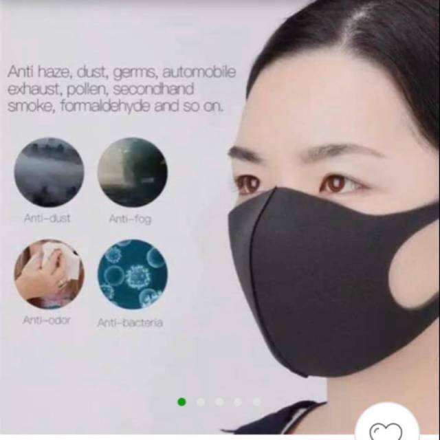 Masker Kain Biru Navy Masker Korea Harga Murah Promo Tebal Bisa Dicuci Artis KPOP K-POP N95