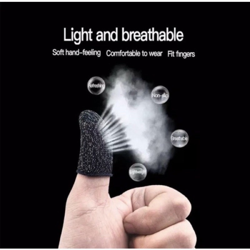 Sarung Jempol Gaming Anti Sweat Anti Keringat Anti Slip - sensitif