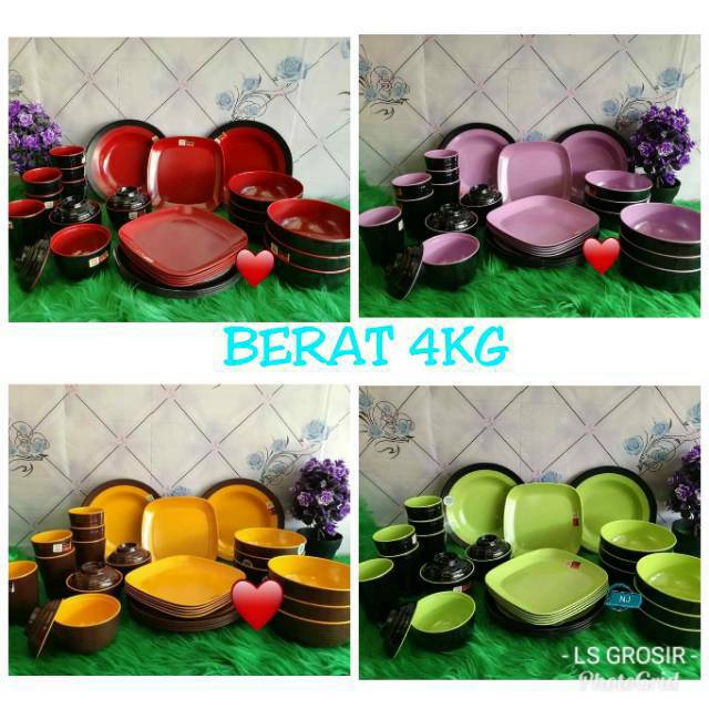 melamin set makan murah 30 pcs golden dragon/set piring makan melamin