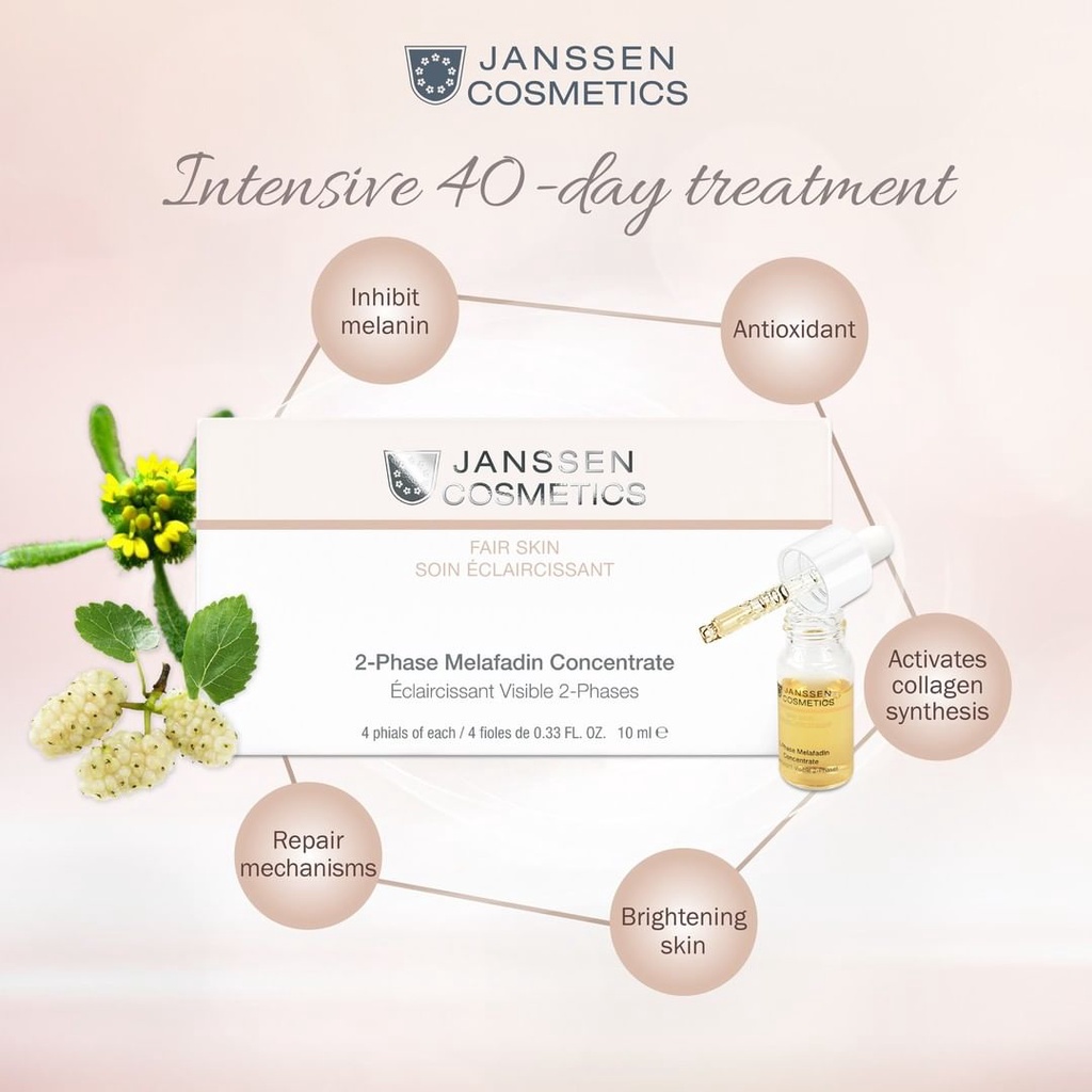 JANSSEN COSMETICS 2 Phase Melafadin Concentrate 4 x 10ml Janssen 2phase Melafadin Flek Membandel