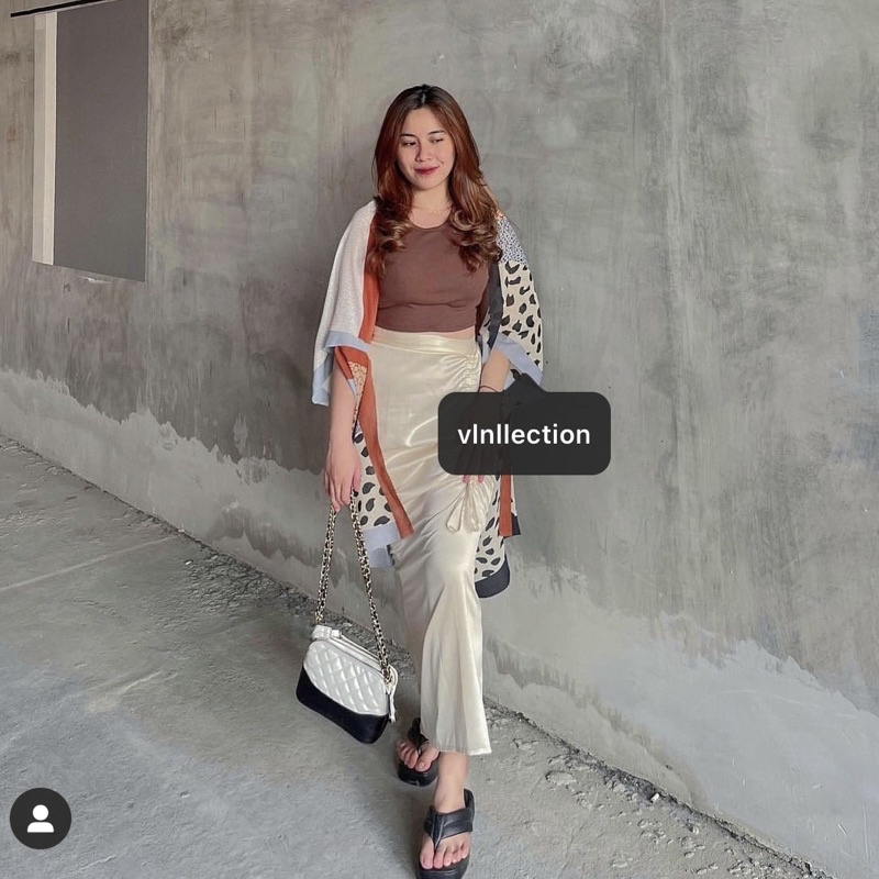 [⭐READY STOCK ] OUTER SCARF MOTIF VOAL PREMIUM OUTERWEAR BY VLNLLECTION