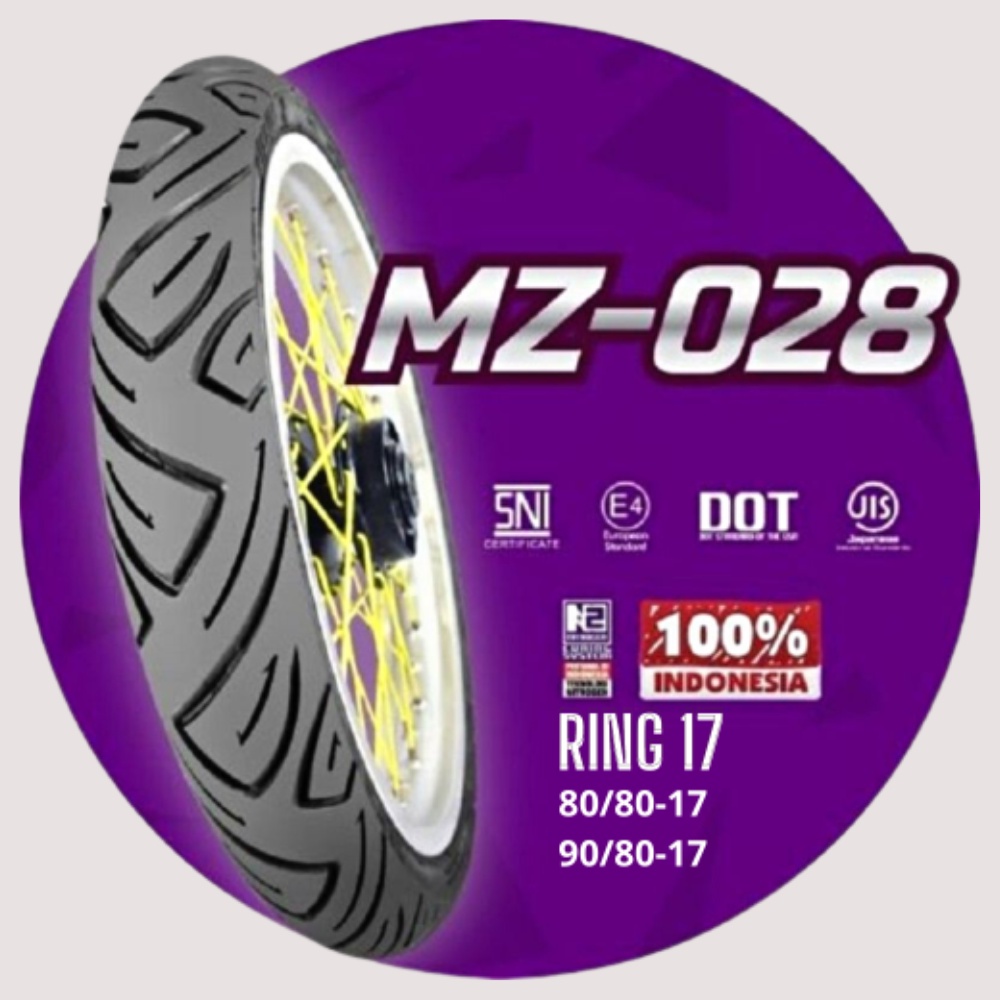 Ban Luar Mizzle MZ028 80/80-17 90/80-17 Ring 17 (Non Tubeless)