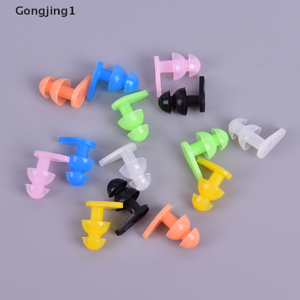 Gongjing1 1 Pasang Earplugs Bahan Silikon Anti Air Untuk Olahraga Air