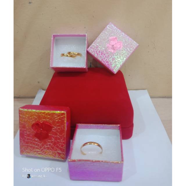 Cincin emas kadar 375 couple ring polos