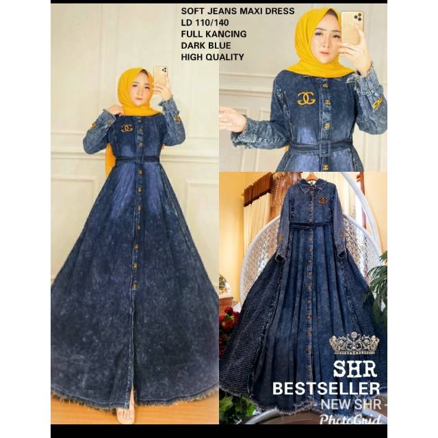 NEW SHR SOFT JEANS MAXI DRESS