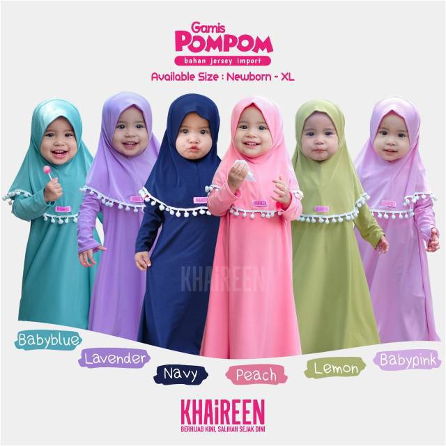 Khaireen gamis pompom ori by khaireen