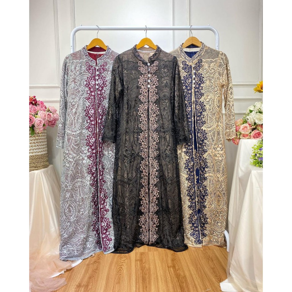 TERBARU GAMIS CARDIGAN CORNELI GLITER / LONG GAMIS PESTA