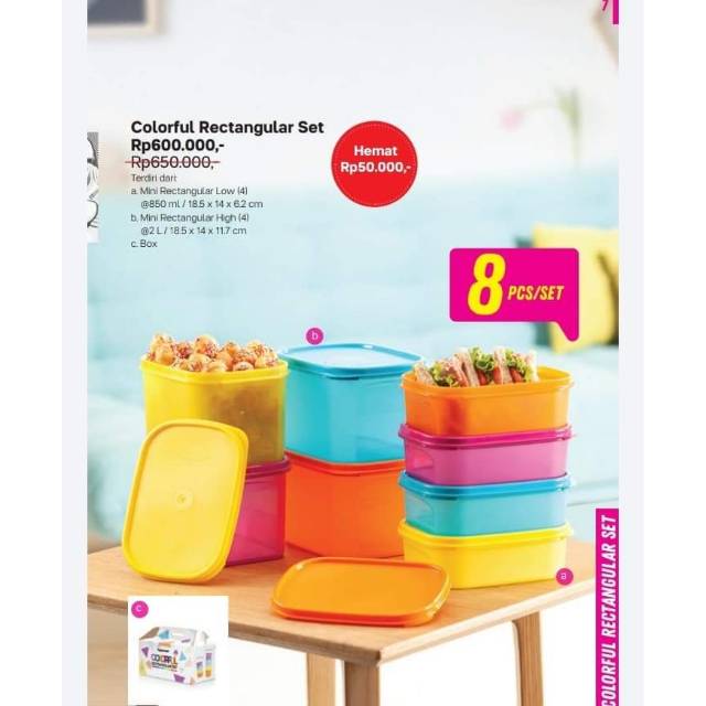 Colorful Rectangular Set