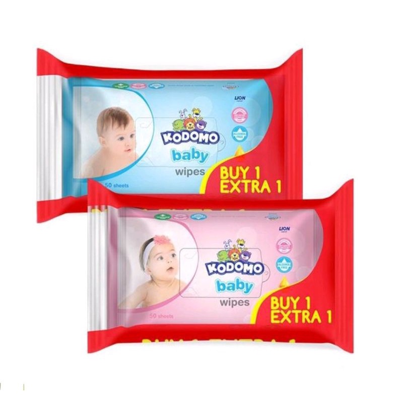 KODOMO TISSUE BASAH 50'S BUY 1 GET 1