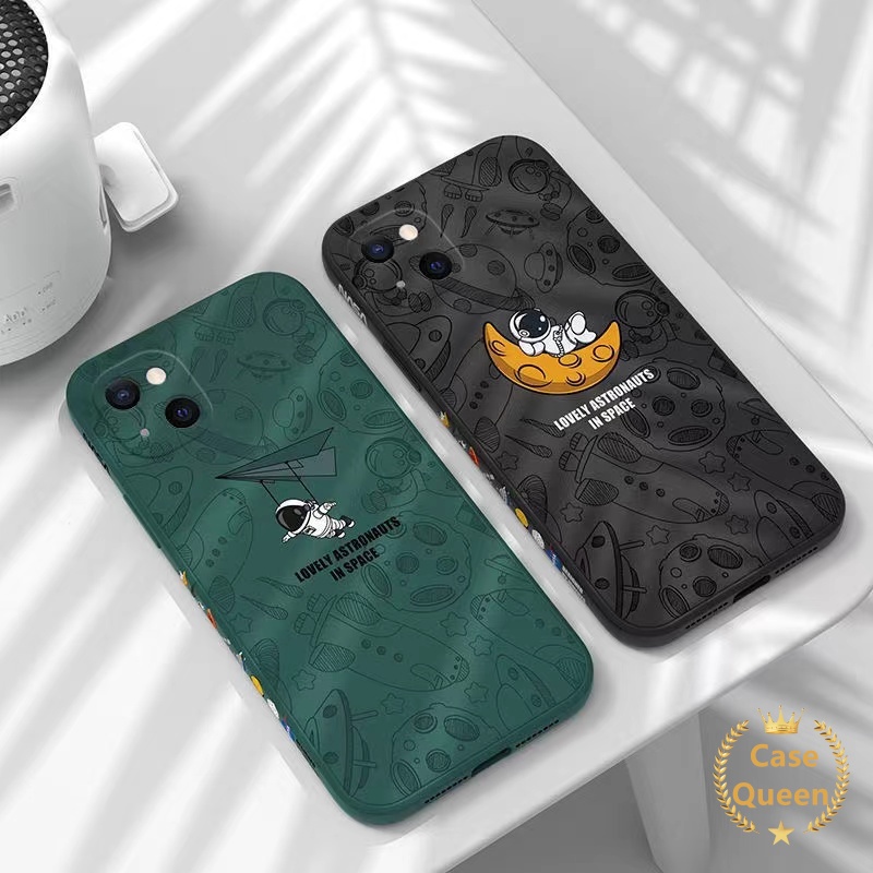 Soft Case Tpu Motif Nasa Cover Iphone 6 6s 7 8 Plus 11 13 12 Pro Max Xr Se 2020 X Xs Max