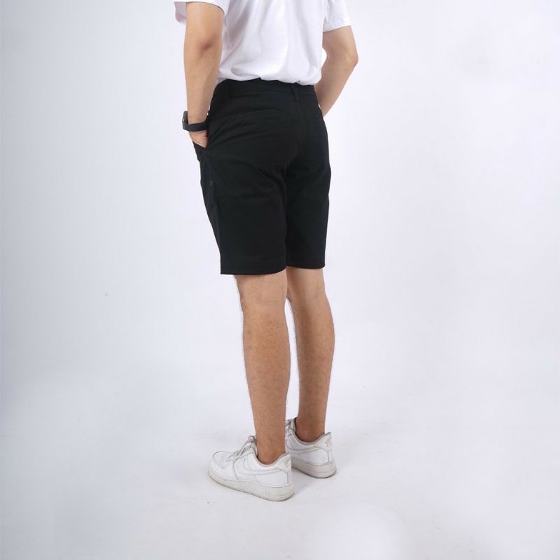 Celana Pendek Chino McVois Hitam Premium Distro