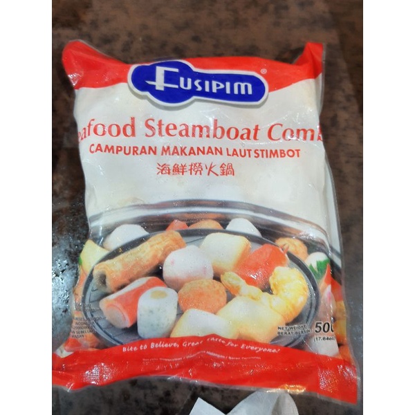 

Fusipim bakso campuran seafood steamboat combo halal