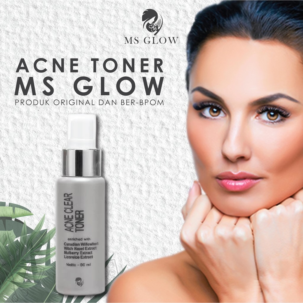 Acne Toner MS Glow / Pembersih / Perawatan Wajah Untuk Jerawat Premium Termurah - By Kuncisehat88