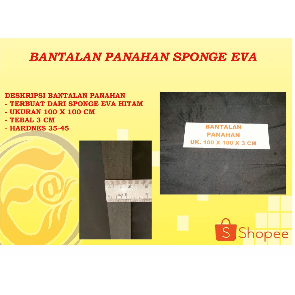BANTALAN TARGET PANAHAN SPON ATI SPON EVA 100 X 100 X 3 CM
