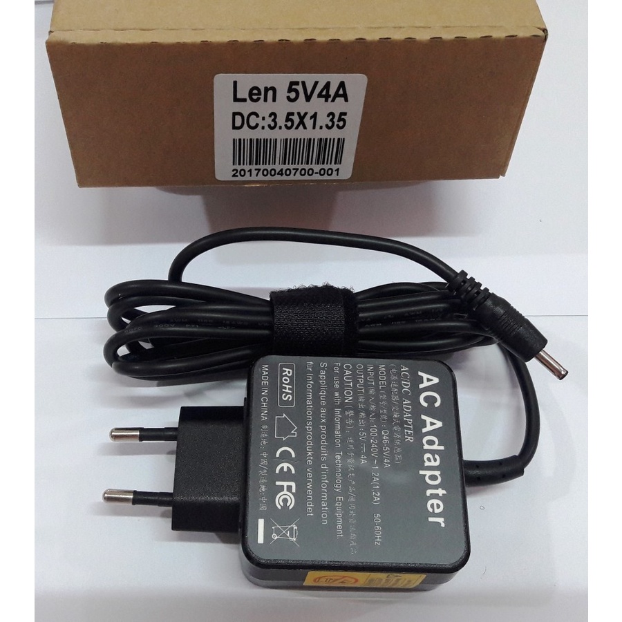 Adaptor charger Lenovo ideapad 100s-11IBY 5V 4A 3.5 X 1.35mm ORIGINAL