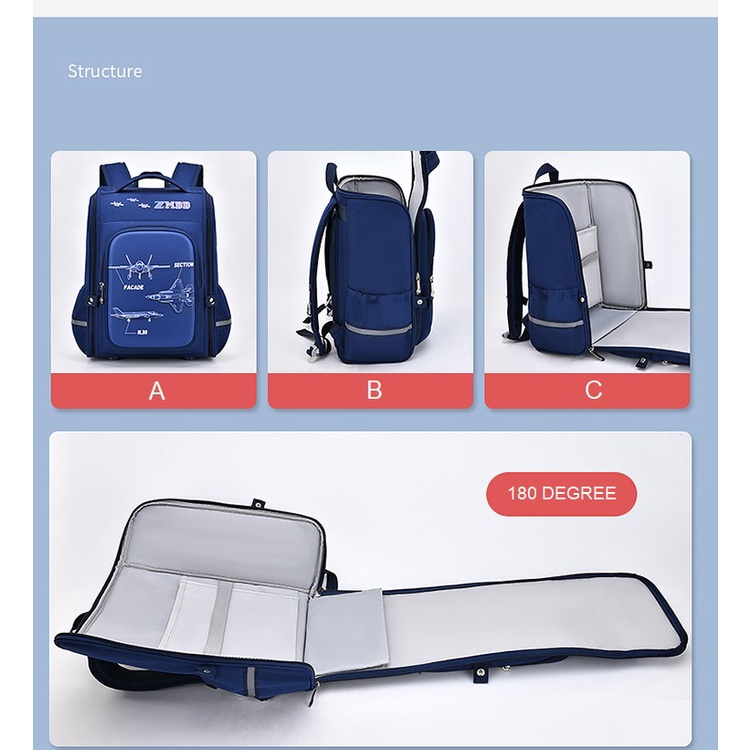 DRAB5619 Tas Ransel Anak Sekolah Anti Air