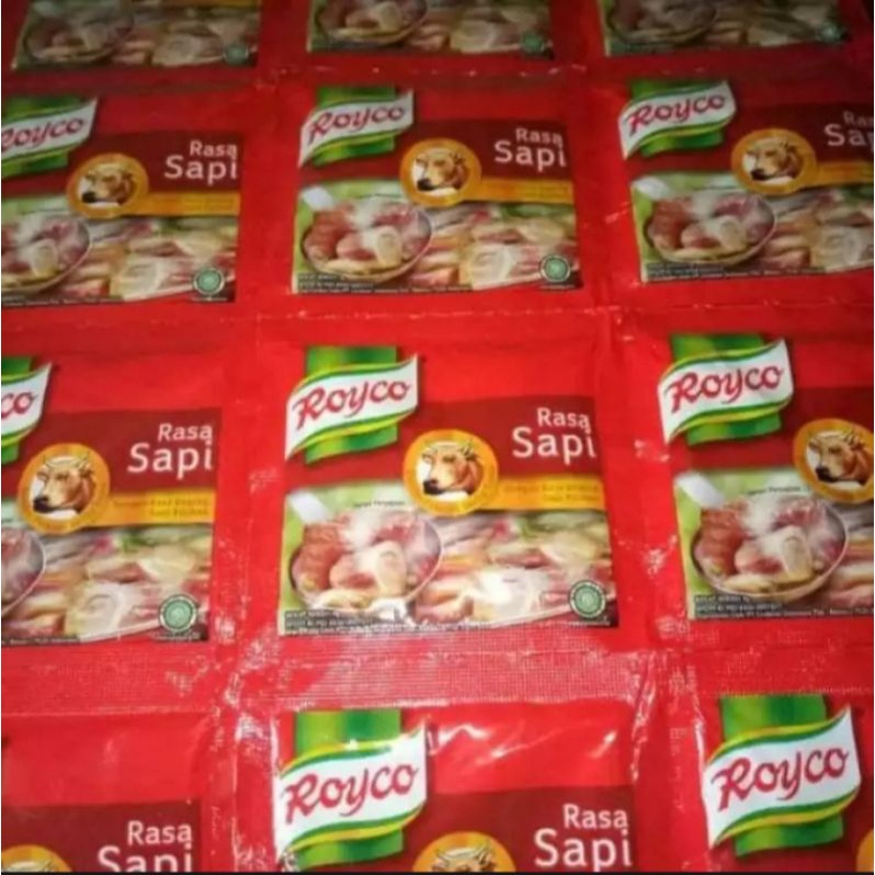 

royko sapi sachet 1 renceng 12 pc