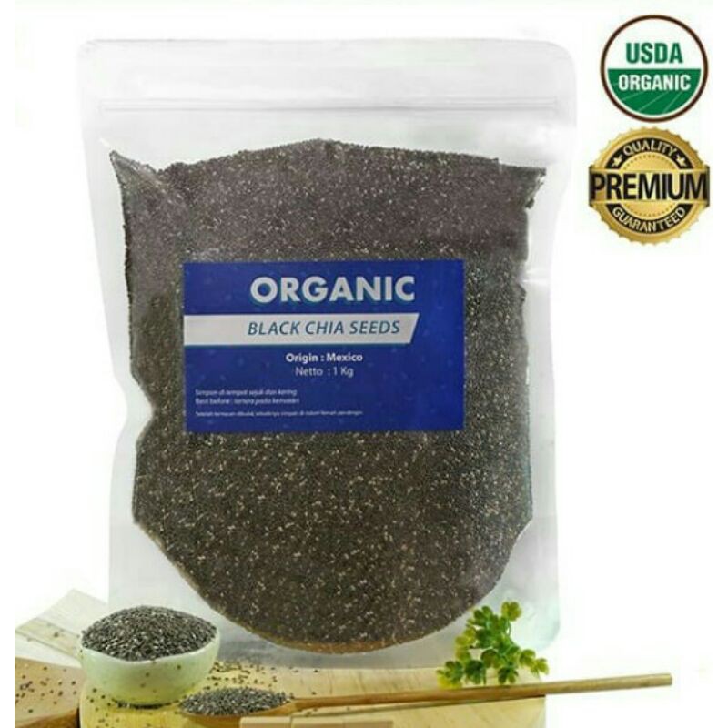 

ORGANIC BLACK CHIASEEDS MEXICO 1 Kg
