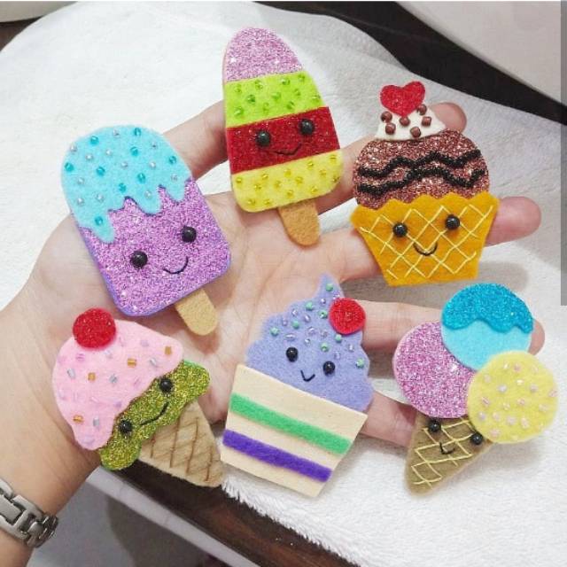 

Icy Creamy Set of 6 (jepit eskrim, pita eskrim)