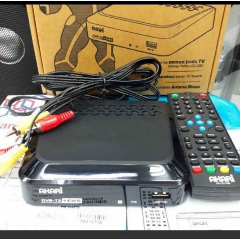 Set Top Box Akari  DVB-T2 with EWS - ADS-2230/ Alat penerima siaran digital