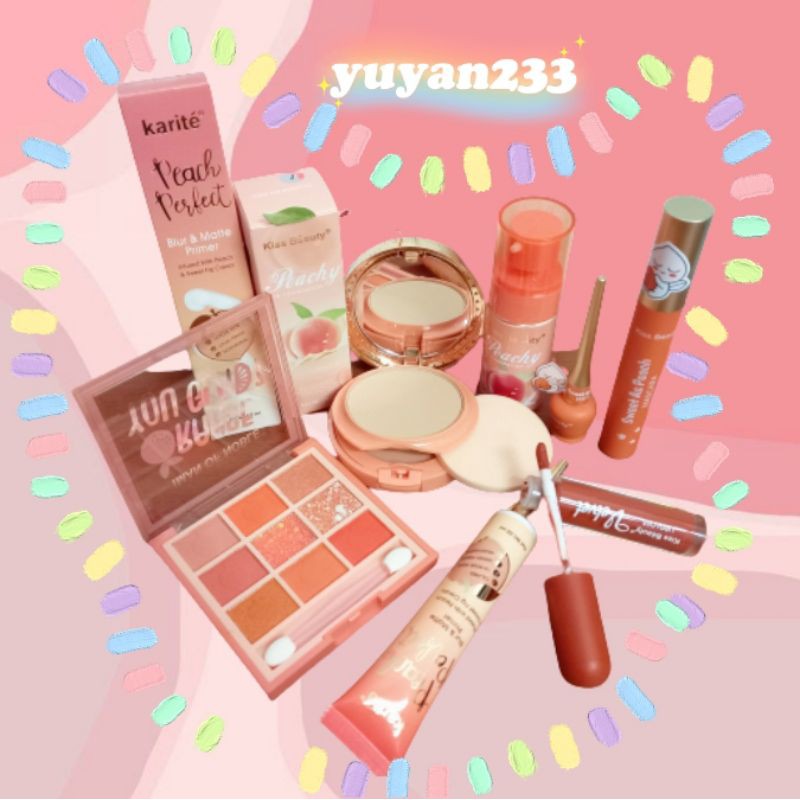 PROMO!!!PAKET MAKE UP CANTIK PEACH 7 IN 1