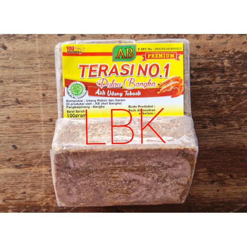 

Terasi No. 1 / Terasi Toboali Bangka 100 gram