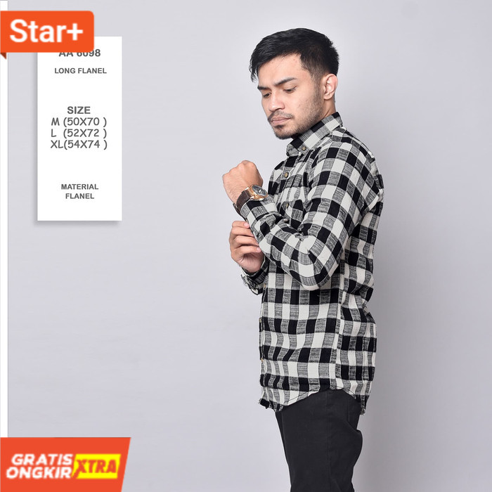 M KEMEJA FLANEL PRIA LEVIS LELAKI COWOK NAVY  SALE SALE