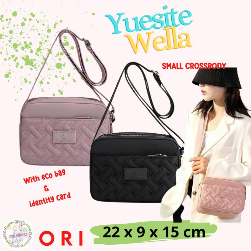 TAS SELEMPANG WANITA YUESITE WELLA EHT ORIGINAL CYUTEBAGS