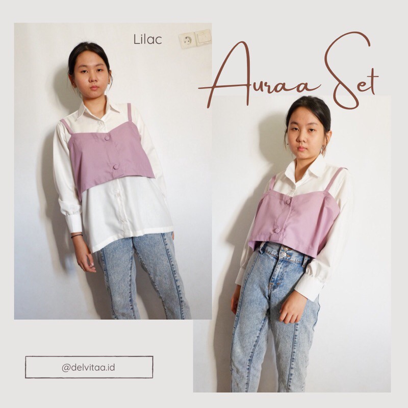 kemeja crop top | kemeja polos | crop top